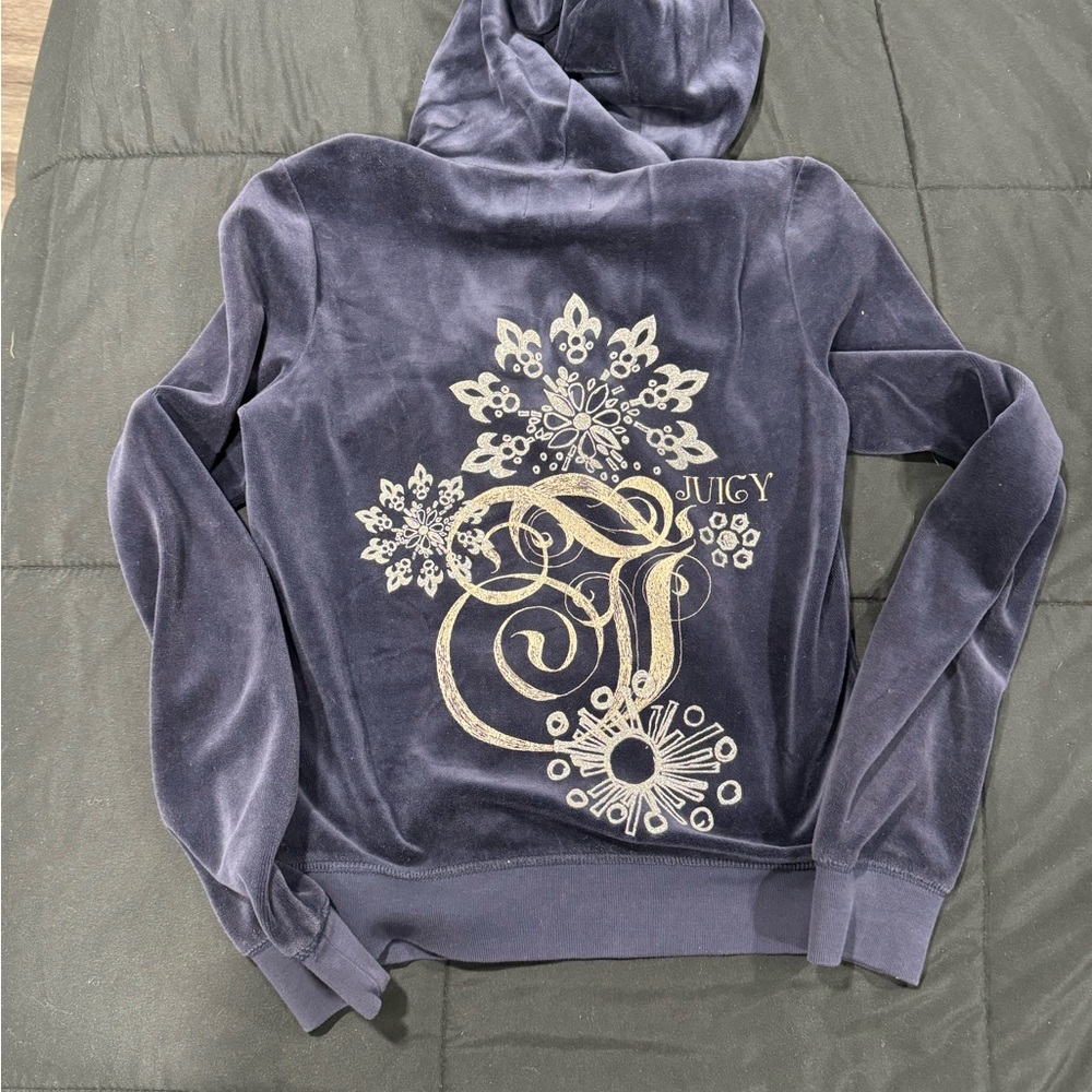 Juicy Couture Velvet Hoodie - Purple